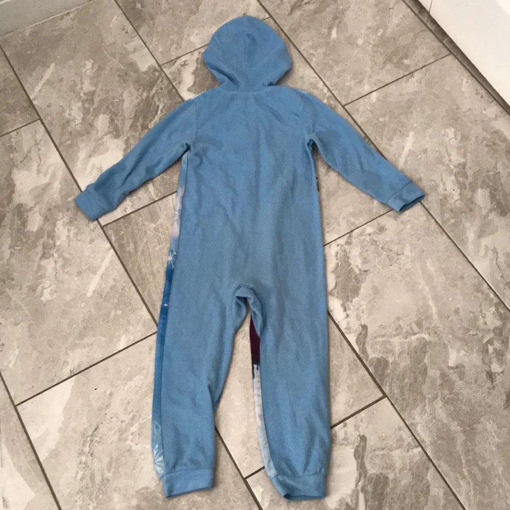 DISNEY Frozen II Fleece Zip Up Pijama Suit With Hood | XS